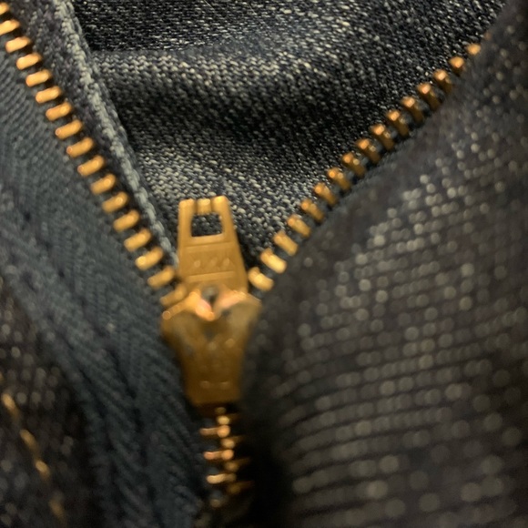 7 for all mankind Women'A' pocket flare jeans low rise dark wash Size 32 !! - Picture 10 of 14